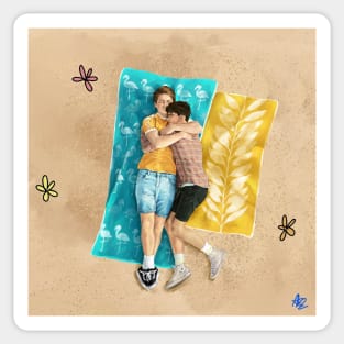 Heartstopper- beach Sticker